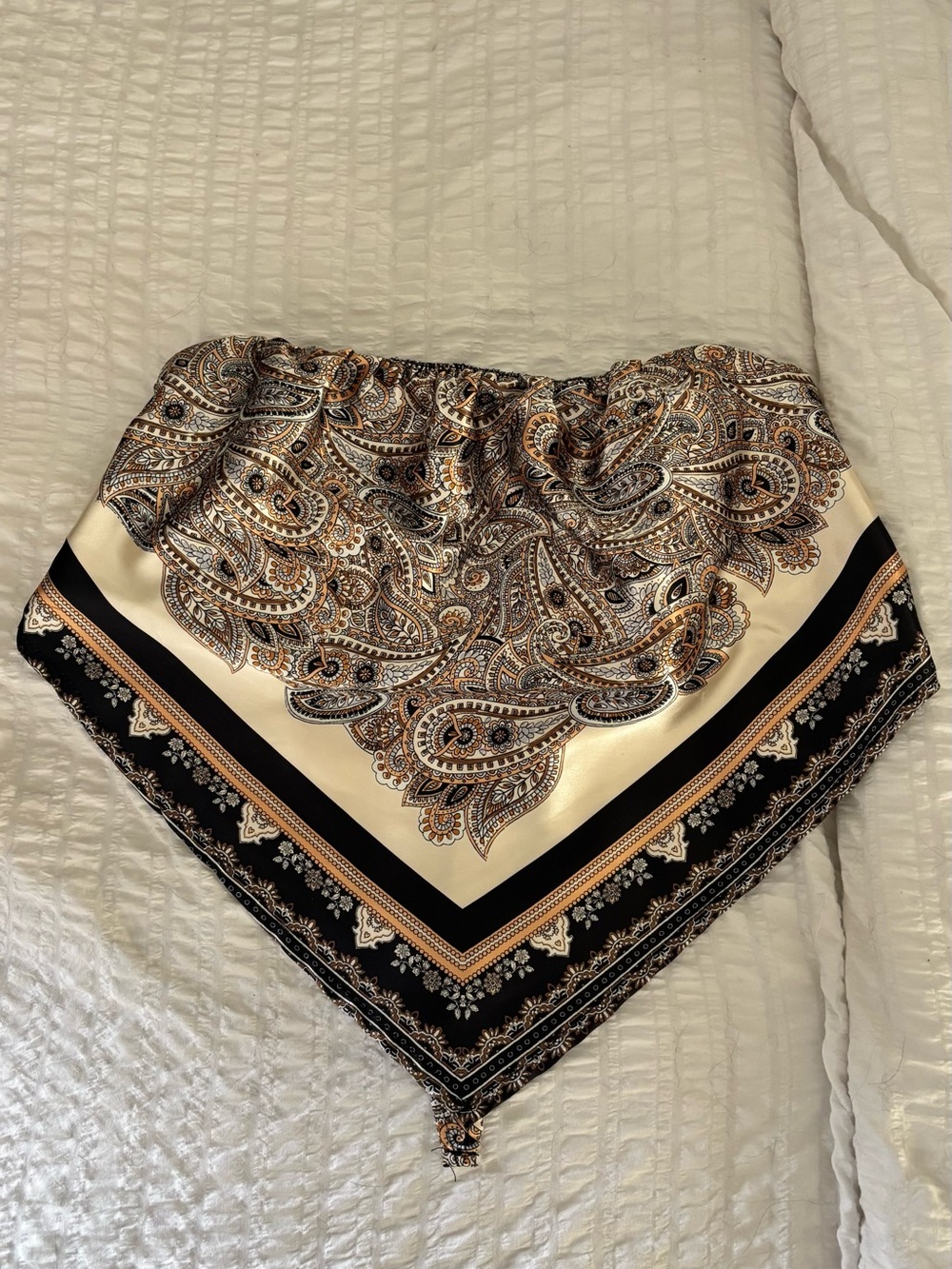Paisley Bandana Tube Top Smocked Tie Back - willow & root
